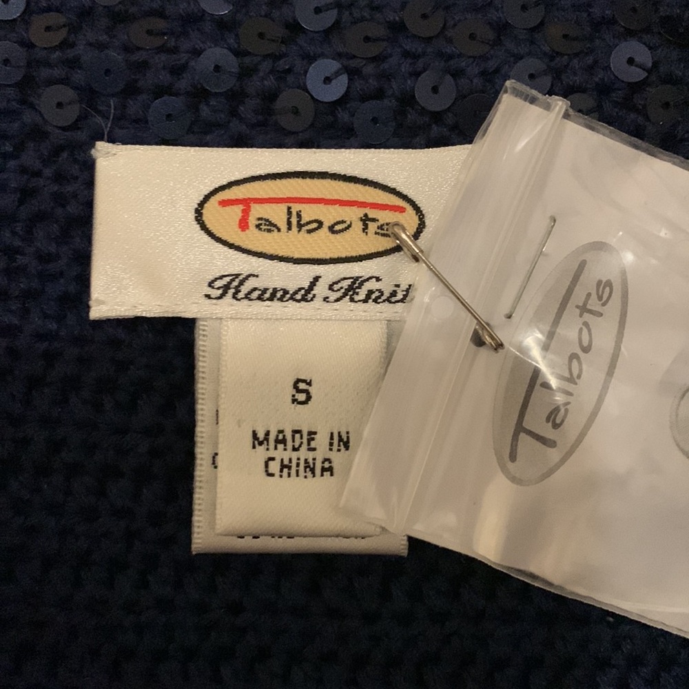 NWT blue sequinned Talbots jacket - Picture 4 of 5
